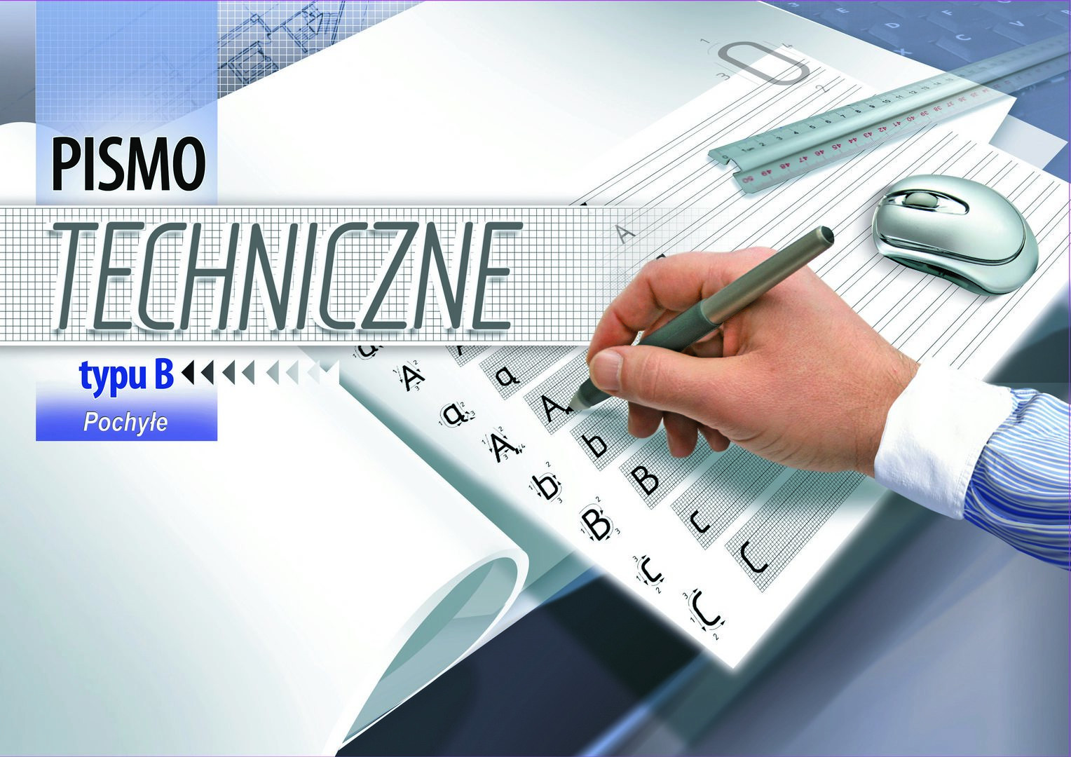 Blok A4 do pisma technicznego pochyłego typu B Kreska